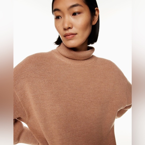 Babaton Aritzia Maclean sweater dress.  Size M.  Like new.  Camel color. - Picture 3 of 6